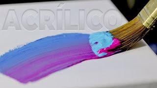 Cómo pintar con acrílicos  Tutorial completo para principiantes [upl. by Pace]