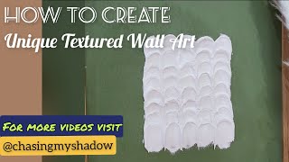 Stunning Spoon Textured Wall ArtDiy for old frameart diy transformation [upl. by Aihtenyc]