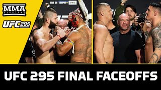 UFC 295 Final Faceoffs Jiri Prochazka Alex Pereira INTENSE In Last Staredown  MMA Fighting [upl. by Kartis]