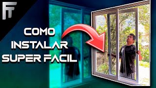 🔴Cómo instalar una ventana de aluminio Fácil y rápido🔥 [upl. by Callery]