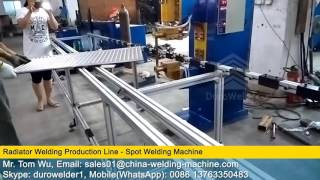 Panel radiator spot welding machine heat exchanger manufacturing line [upl. by Dietsche]