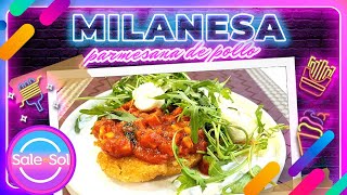 Milanesa Parmesana de Pollo Receta del Chef José Miguel  Cocina Delirante  Sale el Sol [upl. by Adnor742]