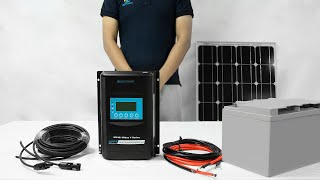 ACOPOWER Midas Y Series MPPT controller to batteries and solar panels [upl. by Singer]