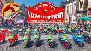 Vespa Sternfahrt Hachenburg und Stöffelpark 1921 Juli 2024  Rusty Helmets on Tour [upl. by Ecniv]