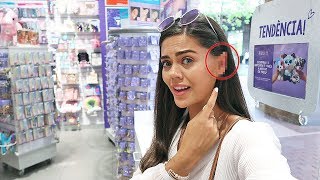 GETTING MY EARS PIERCED AT CLAIRES [upl. by Ahseina]