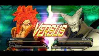 DBZ Ultimate Tenkaichi  SSJ4 Gogeta SuperUltimate Attacks [upl. by Assenal541]