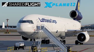 XPlane 12 VR Shared Cockpit MD11  Flight Preparation amp Departure  VATSIM Event Barcelona [upl. by Dario915]