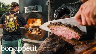 The Most Exciting BBQ Joint in Texas is Egyptian  On The Line  Bon Appétit [upl. by Aiciled]