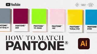 A Ridiculously Simple Way to Match a Pantones in Adobe Illustrator CC Learn How to in 3 simple steps [upl. by Mellins]