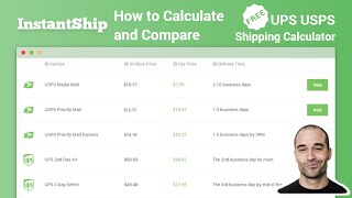 Calculate Shipping Rates for UPS and USPS in Less than 1 Minute [upl. by Leund292]