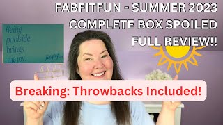 Fabfitfun COMPLETE Box Spoiler Review and THROWBACK SPOILERS [upl. by Nanor7]