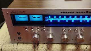 Vintage 1975 Marantz 2270 Stereo Reciever Amplifier function test [upl. by Levy]