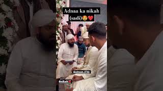 Adnaan ki sadi ki video 🤩 ll adnaan ki dulhan team07 adnaan shaikh adnaan07 faisujannat shorts [upl. by Guinevere]