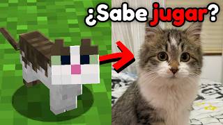 Enseñé a Jugar a Esta GATA y la Añadí a Mi Mundo de Minecraft [upl. by Huckaby]