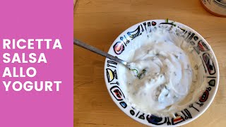 SALSA ALLO YOGURT GRECO FACILE VELOCE E GUSTOSA [upl. by Aserat908]