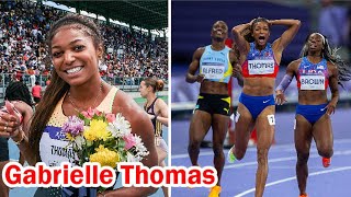 Paris Olympics 2024  Gabrielle Thomas wins the 200m Gold [upl. by Swartz]