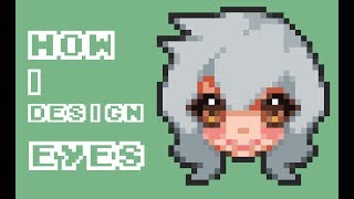 How I Design Pixel Art Eyes [upl. by Jaynell776]