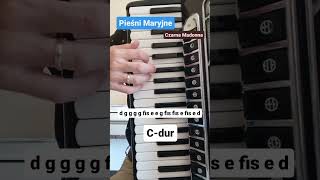 Pieśni Maryjne 🎹 Czarna Madonna tutorial akordeon piano pieśnimaryjne czarnamadonna [upl. by Illyes]