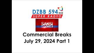 Saksi Sa Dobol B Commercial Breaks July 29 2024 Part 1 [upl. by Gowrie341]