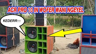 SOUND MINIATUR ACR PRO 10 IN NGEYEL NGE SUB DI LAPANGAN [upl. by Isia]