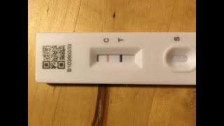 Positive Antigen lateral flow test for SARSCoV2 Omicron variant Timelapse [upl. by Liagiba]