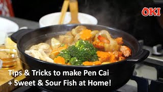 Tips amp Tricks to make Pen Cai  Sweet amp Sour Fish with OKI Singapore Chinese New Year Recipes [upl. by Ailekat165]