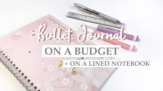 ✏️ bullet journal on a budget  on a lined notebook [upl. by Meta]