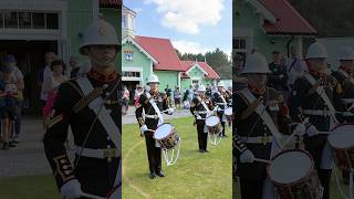 drumcorps with Band HM royalmarines Scotland drumming display at 2024 braemargathering shorts [upl. by Dazhehs717]