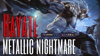 RoV  Hayate สกิน Metallic Nightmare  Full match  rov hayate garena [upl. by Eca]