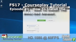 FS17 How To Install Courseplay [upl. by Saffian304]