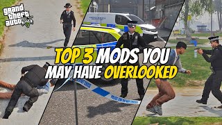 Top 3 Underrated Realism Mods for LSPDFR GTA 5 Police Mod [upl. by Eimilb]