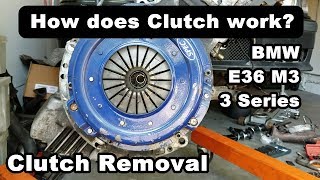 BMW E36 M3 Clutch Removal [upl. by Del]