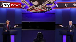 Trump and Biden face off in final US presidential debate  highlights [upl. by Ardnaed580]