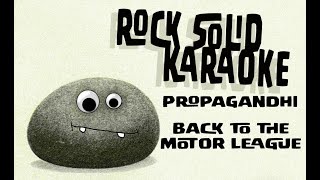 Propagandhi  Back to the Motor League karaoke [upl. by Anelagna]