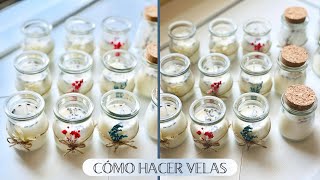 CÓMO HACER VELAS PASO A PASO  VELAS AROMÁTICAS SOUVENIR PARA FIESTAS [upl. by Okiman]