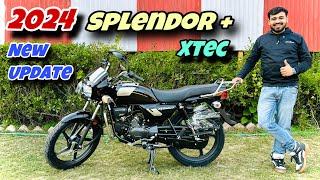 All New Hero Splendor Plus Xtec  Price Mileage Full Review  splendor new model 2024 [upl. by Annaehr238]