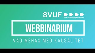 Kausalitet  i filosofi politik och utvärdering [upl. by Kyle]