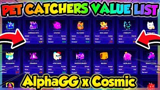 Pet Catchers VALUE LIST Roblox [upl. by Nyllaf129]