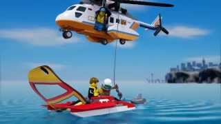 Lego City  60013  COAST GUARD HELICOPTER  Lego 3D Review [upl. by Eldoria]