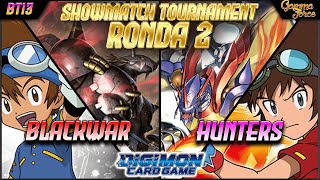 BlackWarGreymon 🟥⬛ vs Hunters ⬜🟪  Showmatch Tournament Ronda 2  BT13  Digimon TCG [upl. by Joly]