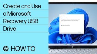 Creating and Using a Microsoft Recovery USB Drive  HP Computers  HP Support [upl. by Publias949]