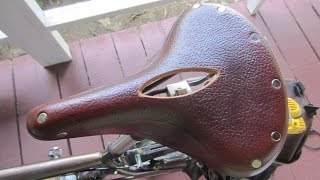 Brooks Saddle MODIFICATION  Bicycle Cutout at Home on a B67 [upl. by Mattland]