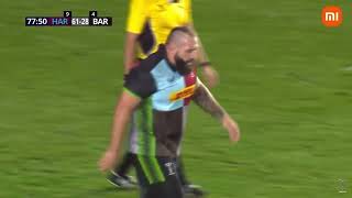 🤪 Joe Marler scores crazy try against the Barbarians before drop kicking his own conversion [upl. by Rees]