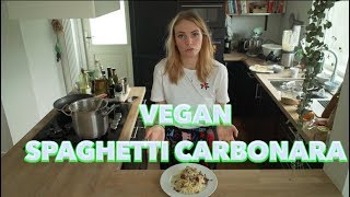 Spaghetti Carbonara without eggs and cheese  Recipe Experiment [upl. by Asilla]