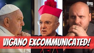 BREAKING Archbishop Vigano EXCOMMUNICATED [upl. by Einnoc]