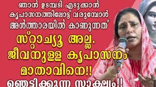 സ്റ്റാച്ചു അല്ല ജീവനുള്ള കൃപാസനം മാതാവ് [upl. by Suvart]