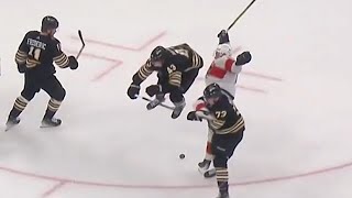 Danton Heinen Hit Against Sam Bennett [upl. by Zetram705]