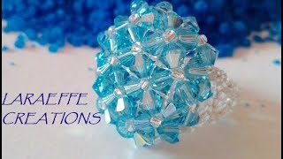 Anello Soffione Swarovski Tutorial [upl. by Still]