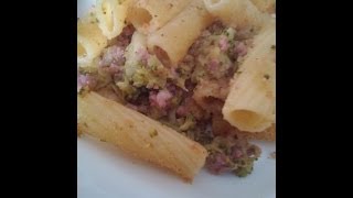 TORTIGLIONI BROCCOLI E SALSICCIA [upl. by Lidaa878]