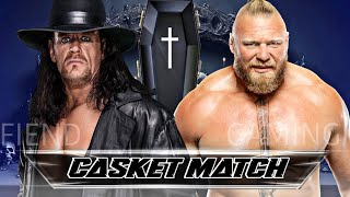 WWE 2K24  Casket Match  The Undertaker VS Brock Lesnar  WWE Crown Jewel [upl. by Aisatsanna872]